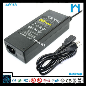 Cctv fuente de alimentación 12v pos fuente de alimentación 96w suizo adaptador de enchufe 8A